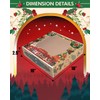 qiqee Christmas Kraft Cookie Boxes with Window 12packs 10x10x2.5 Inch