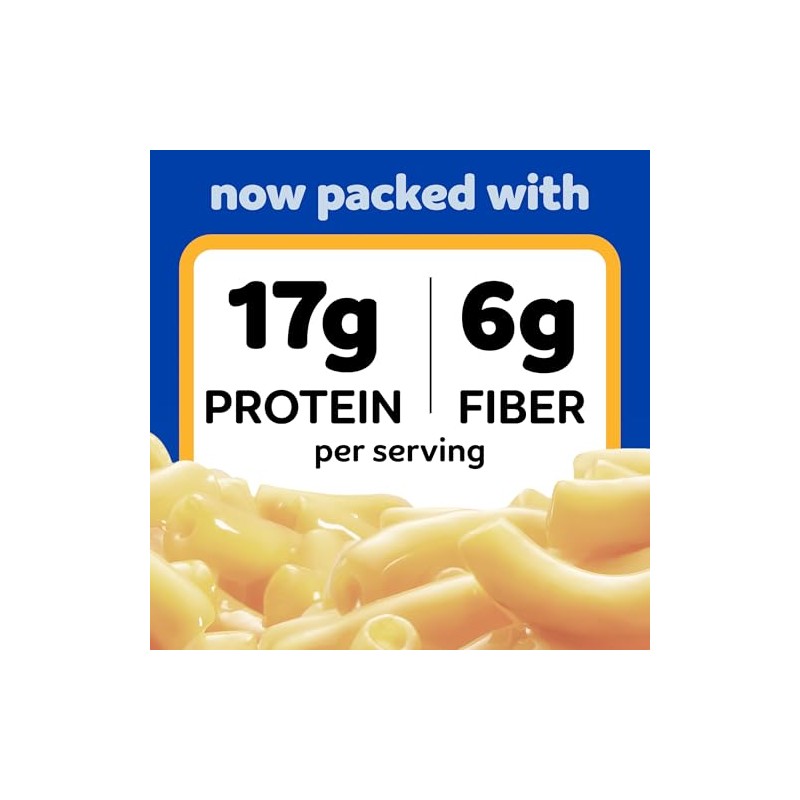 Kraft PowerMac Mac and Cheese, 1 Box, for Protein Easy