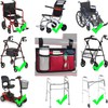 Wheelchair Side Organizer Storage Bag Armrest Pouch with Cup Holder