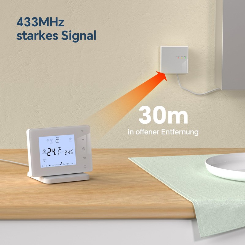 Beok Smart Thermostat for Water Underfloor Heating and Gas Boiler,