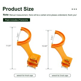 Brlyeeanze RV Sewer Cleanout Plug Hose Wrench Fits Most 3-Inch and 4-Inch Male/Female Sewer Caps,Connect and Disconnect Hoses Universal Fittings