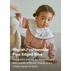 Konny Piped Edge Bib 5Pack for Infants (0-36M) Moisture-Wicking Fabric