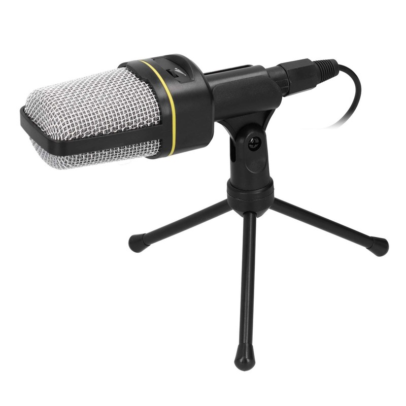 Vvikizy Condenser Microphone, Studio Microphone Set, Omnidirectional Microphone with Tripod