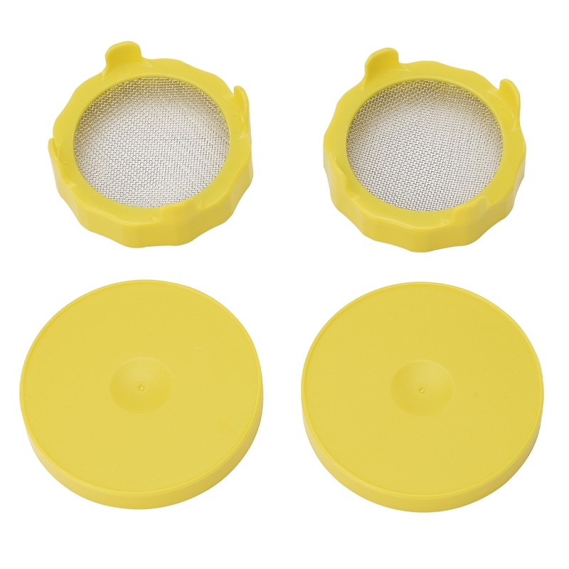 ABS Sprout Lid with Stainless Steel Screen for Wide Mouth