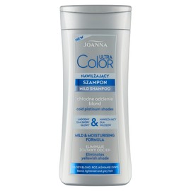 JOANNA Ultra Color Shampoo - Shampoo für Frauen - Farbverstärkendes Shampoo - Neutralisierung von Unerwünschten Gelbtönen - Erleichtert das Kämmen der Haare - Kühles Blond 200 ml