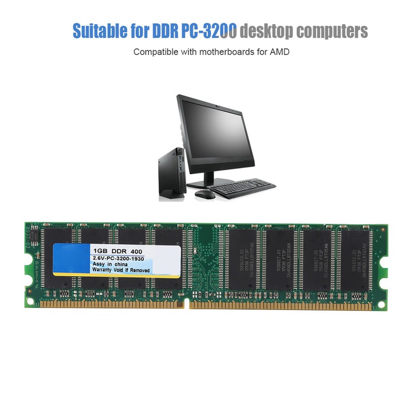 1G DDR 400MHz PC3200 184Pin Desktop Computer Memory RAM Special