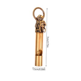 WHAMVOX Dragon Whistle Emergency Survival Whistle for Camping Hiking Outdoor Sports Copper Animal Head Design for Safety and
