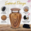 Wooden Print Keepsake Urns - Small Cremation Urns - Mini