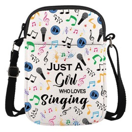 AATOP Singing Lover Cossbody Bag Singer Singing Gift Music Lover Purse Wallet Bag (singing 3cb)