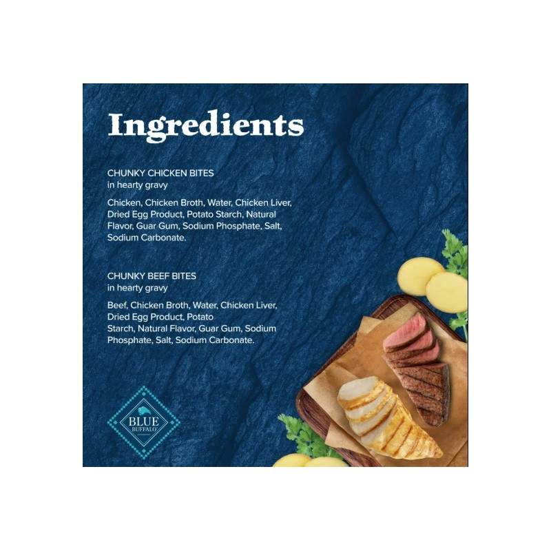 Blue Buffalo Wilderness Wild Cuts Wet Dog Food Toppers,Chicke