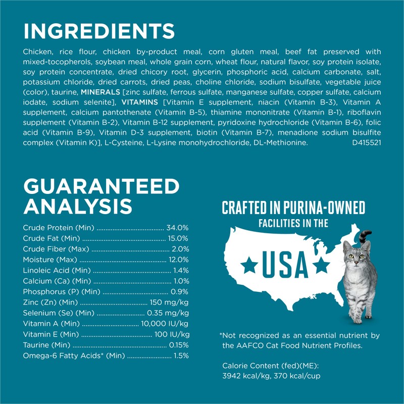 Purina ONE Natural Dry Cat Food, Tender Selects Blend With
