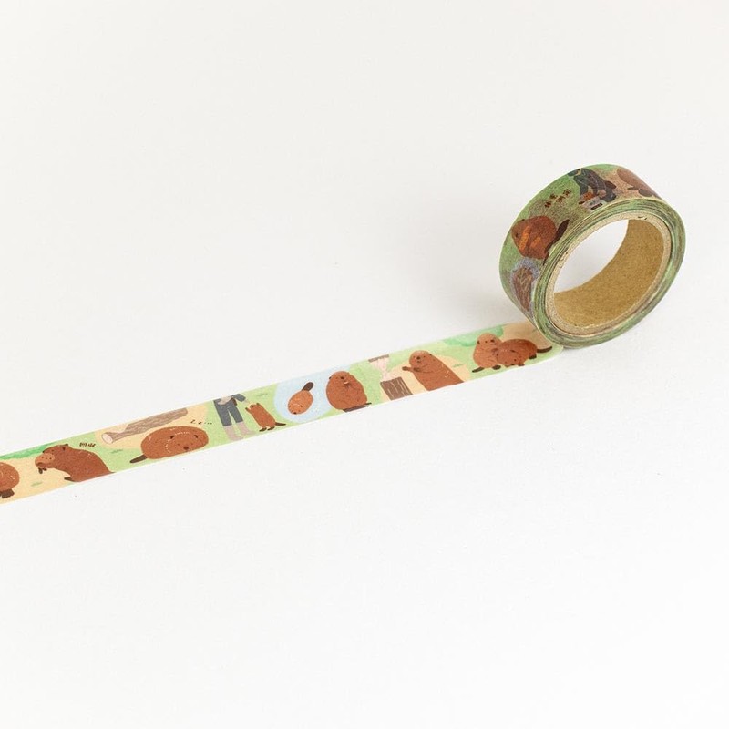 Nubby Masking Tape Beaver | Muste Seal Sticker Sticker 0.6