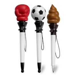 VOANZO 3pcs Elastic Ballpoint Pen, Stress Relief Stationery Gift Pen, Suitable for Easter Gifts, Christmas Valentine's Day Gifts