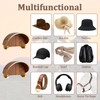 yunmanqiji 2 Pack Cowboy Hat Rack, Wooden Satin Finish Hat