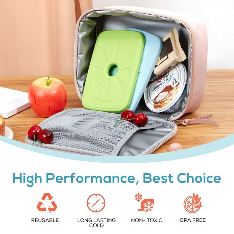 TOURIT Ice Packs for Lunch Boxes/Bags and Coolers, Lunch Box