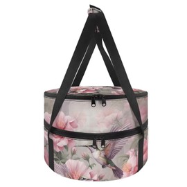 Hummingbird Casserole Carriers for Hot or Cold Food Flower Double Decker Portable Insulated Pie Holder Casserole Carrier Casserole Dish Carrier Insulated Bag Portable Food Warmer