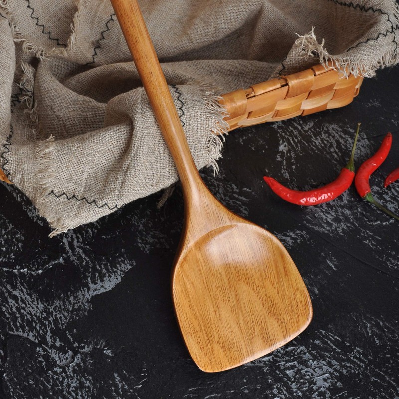 FJNATINH Set of 10 Wooden Spoons for Cooking, Kitchen Utensils