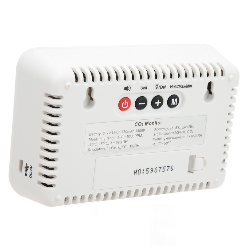 ST8310 LCD Air Quality Monitor Carbon Dioxide Detector CO2 Temperature