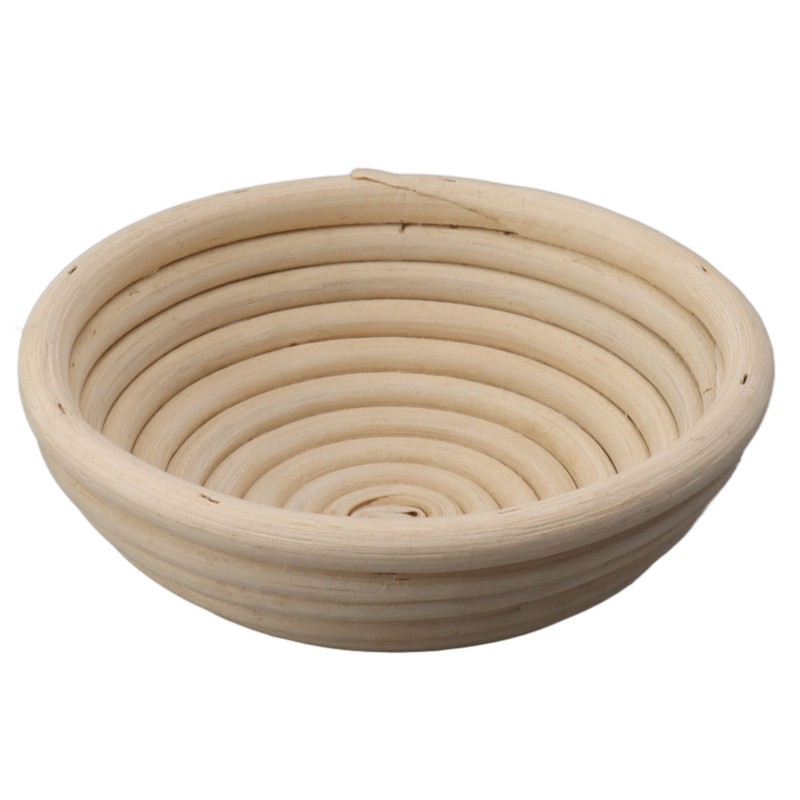 Round Bread Proofing Basket with Liner Cloth Dough Rising Rattan