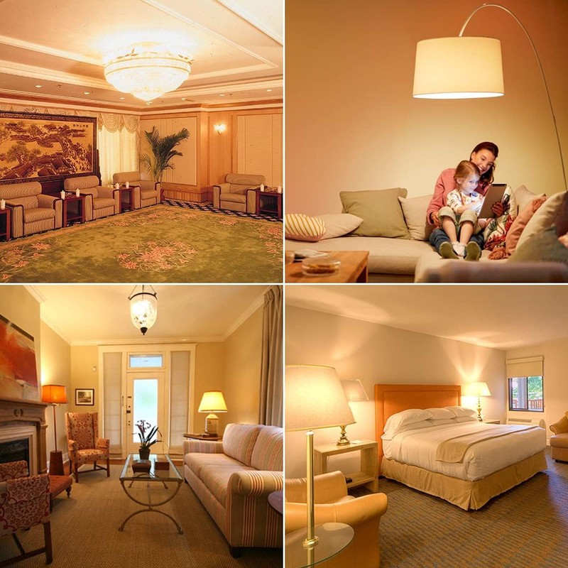 KONPWAY 8W LED Corn Light Bulb - Equivalent 60W Incandescent,