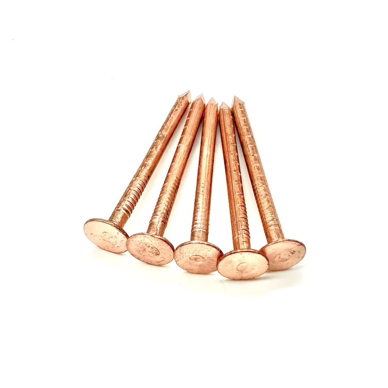 50 PCS Copper Clout Nails Roofing Slate Felt Nail, Tree