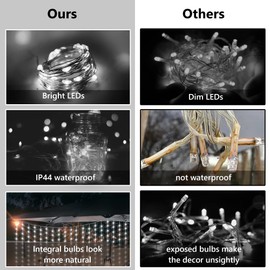 Curtain Fairy Lights, 3m×3m 300LED Fairy Lights USB Powered 8 Modes Remote Control Waterproof Curtain Lights for Outdoor Indoor, Bedroom, Garden, Party, Wedding, Christmas Decoration (Cool White)