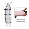 Qznuberone Pink Ironing Board Cover and Pad with Elastic Edge
