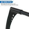 XFMT Motorcycle Black 14" Rise Batwing APE Handlebar 1-1/4" Hangers