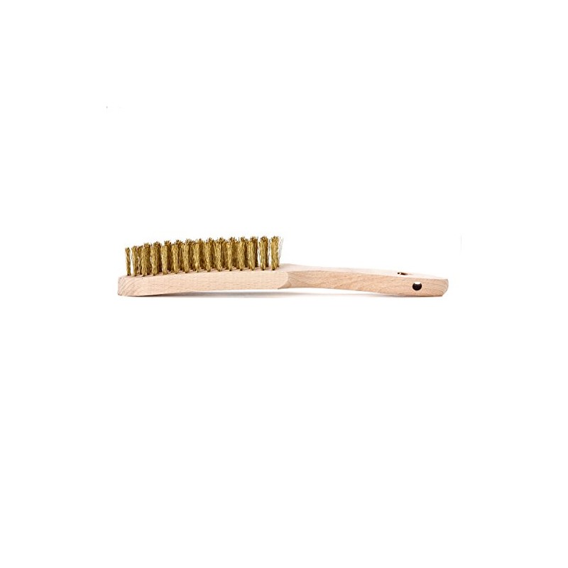 Lessmann Brass Wire Hand Brush 4 Row 107441