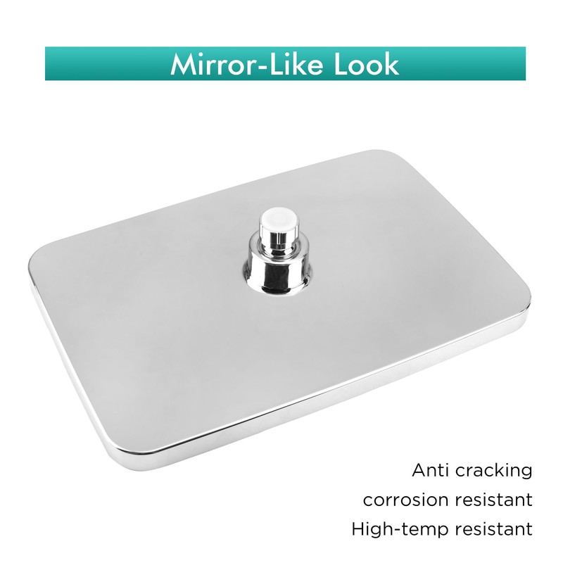 Rectangle Rainfall Shower Head 11.8 Inch Ceiling or Wall Mount