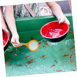 Kisangel 1 Set Goldfish Paper Net Fishing Tools for Fishing Fishnets Fishing Nets Catching Net Fish Nets Fishing Gear Wood Random Color