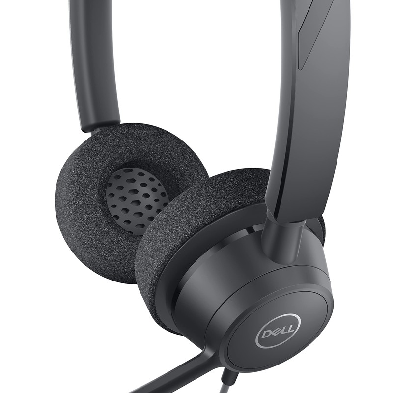 Dell WH3022 Pro Stereo Headset, Black (Renewed)