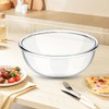 Komphy 6 Quart Glass Mixing Bowls, Large Glass Salad Serving