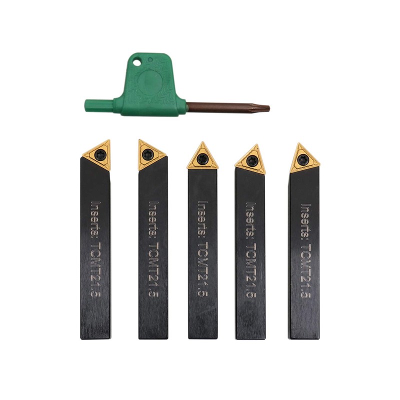 Accusize Industrial Tools 3/8 inch 5 pc Indexable Turning Tool