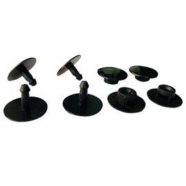 Lopau Rivets Replacement Button Clog Strap Replacement Parts for Repairing Beach Shoes for Kids Men and Women Black Colour