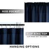Bathroom Window Curtain,Short Curtains for Bedroom Kitchen Small Windows,Navy Blue,24