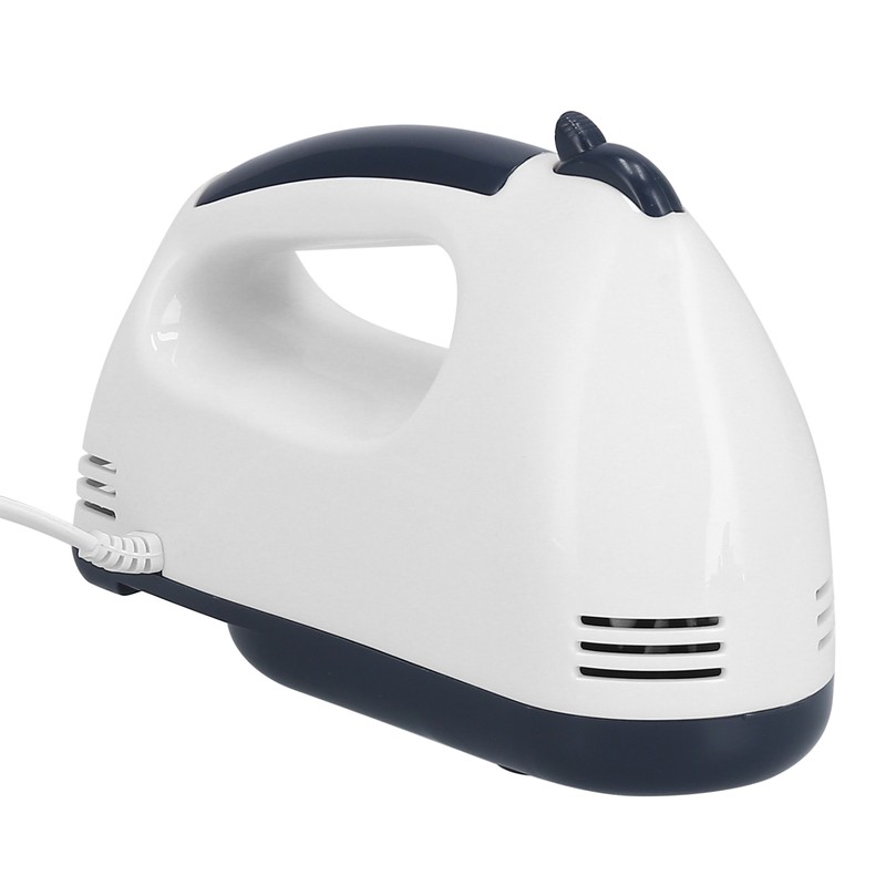 Hand Mixer Portable 7 Gears Lightweight White Stainless Steel Electric