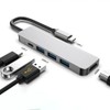 Eight Point USB Hub, 5-in-1 HDMI Type C Adapter, 4K