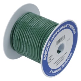 Ancor 184303 Marine Grade Electrical Primary Tinned Copper Boat Wiring (14-Gauge, Green, 18-Feet)