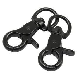 Marvexi 10Pcs Black Swivel Trigger Snap Hook, Stainless Steel
