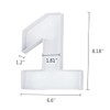 20.8cm Fillable Cardboard Number Paper Mache Shaped Container Birthday Party