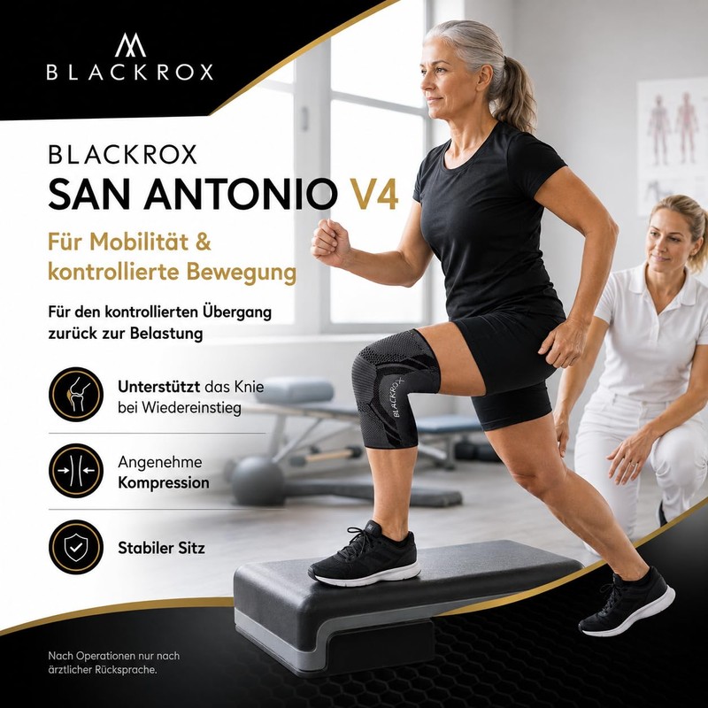 BLACKROX San Antonio V4 Knee Support for Men and Women,