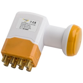 Golden Media High Gain Universal Octo LNB with Gold-Plated Contacts Full HD, 4 K (0.1 dB)