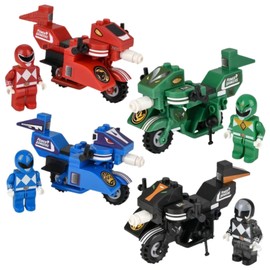 Hasbro Mighty Morphin Power Rangers 50 Piece Battle Bike Construction Sets - Set of All 4