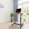 JUOPTGJ Mobile Computer Desk,Standing Laptop Stand,Adjustable Bedside Standing Height Ajustable