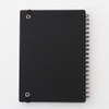 Muji NAA37A8A High Quality Paper, Double Ring Notebook, With Rubber