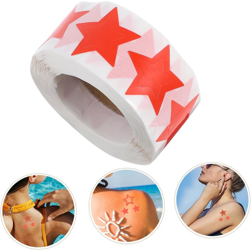 Healeved 500 Piezas Pegatinas Bronceadoras Pegatinas para Tomar el Sol