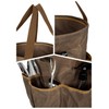 Denifiter Heavy-Duty 16oz Waxed Canvas Tool Bag - 14" Foldable