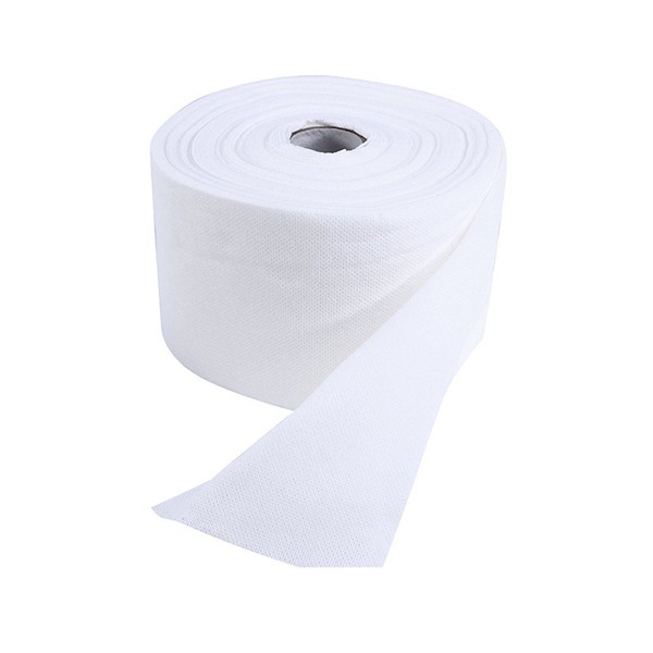 1 Roll Disposable Cleaning Face Towel Non-Woven Disposable Wipes Wash Cloth Makeup Face Soft Pads (White)