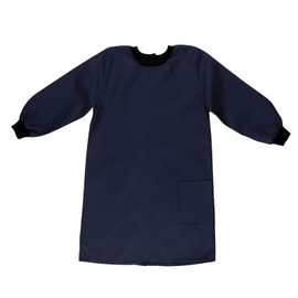 Adventure Togs Kids Premium Painting Smock Apron - Arts and Crafts, Waterproof, Baking, Cooking, School - Navy, 8-10 Years